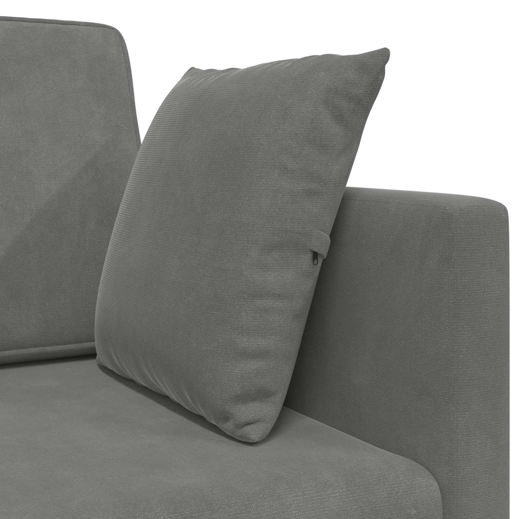vidaXL Sofa podłogowa z funkcją spania Ciemnoszary 213 x 70 x 77 cm