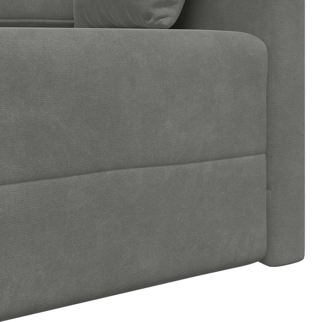 vidaXL Sofa podłogowa z funkcją spania Ciemnoszary 213 x 70 x 77 cm