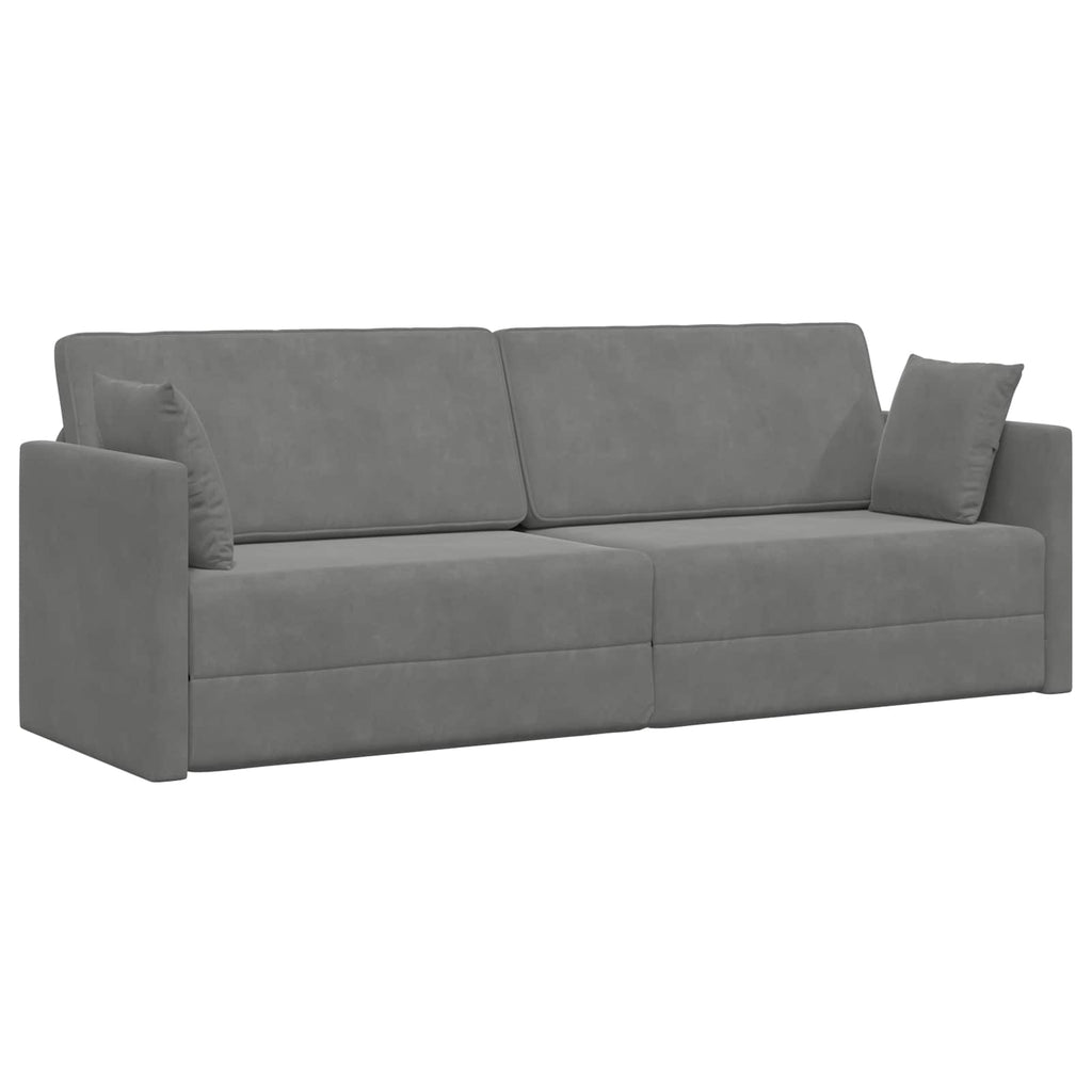 vidaXL Sofa podłogowa z funkcją spania Ciemnoszary 213 x 70 x 77 cm