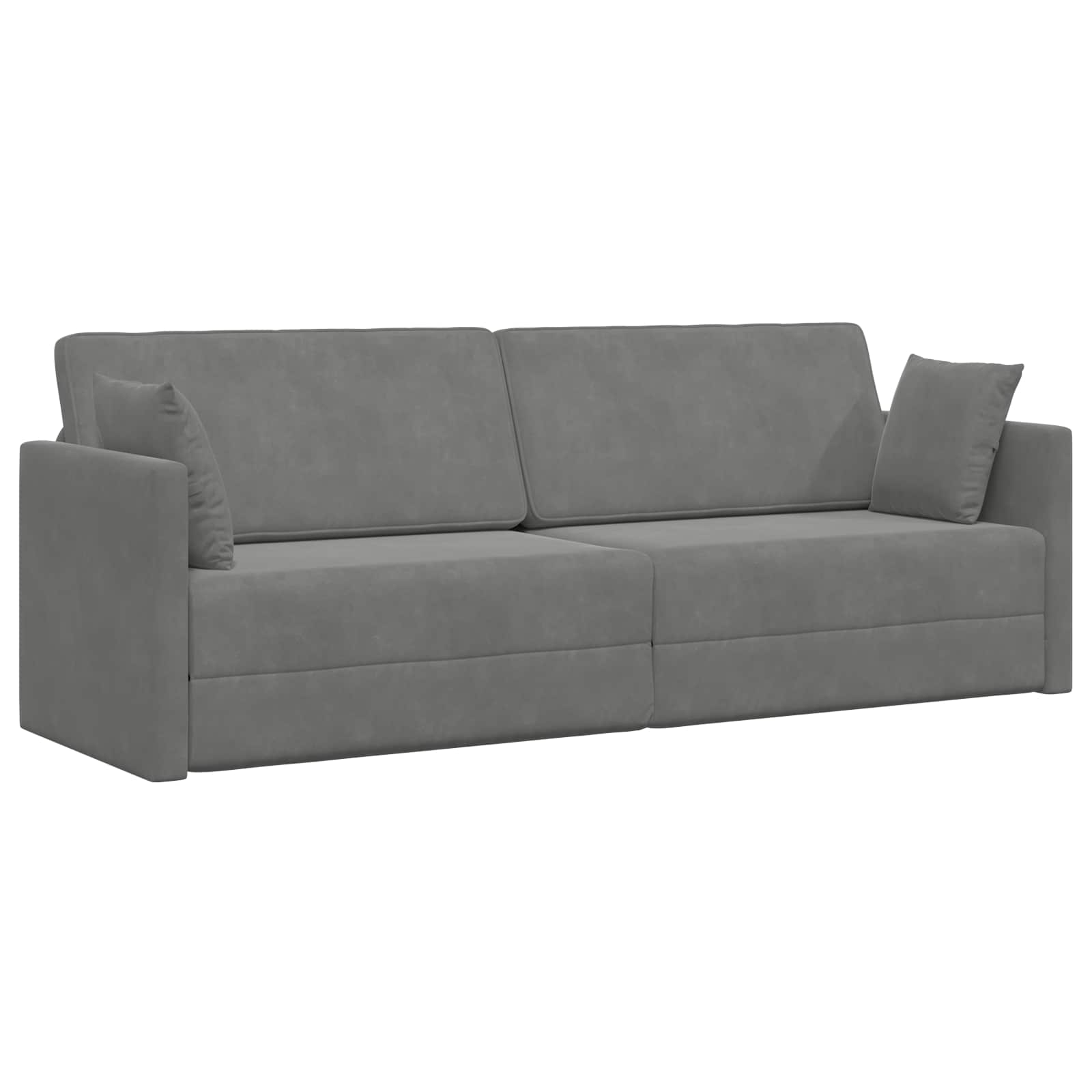 vidaXL Sofa podłogowa z funkcją spania Ciemnoszary 213 x 70 x 77 cm