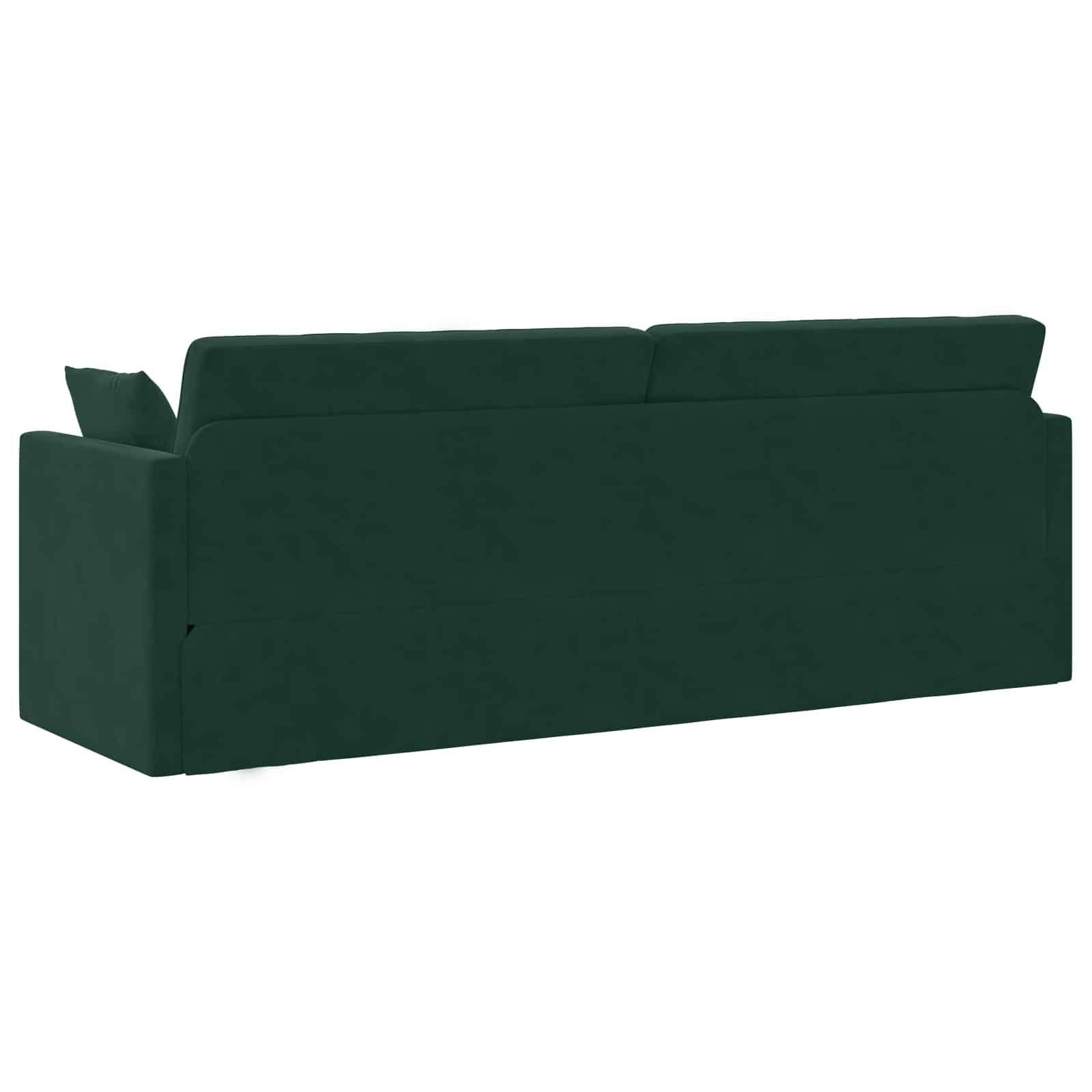 vidaXL Sofa podłogowa z funkcją spania Ciemna zieleń 213 x 70 x 77 cm