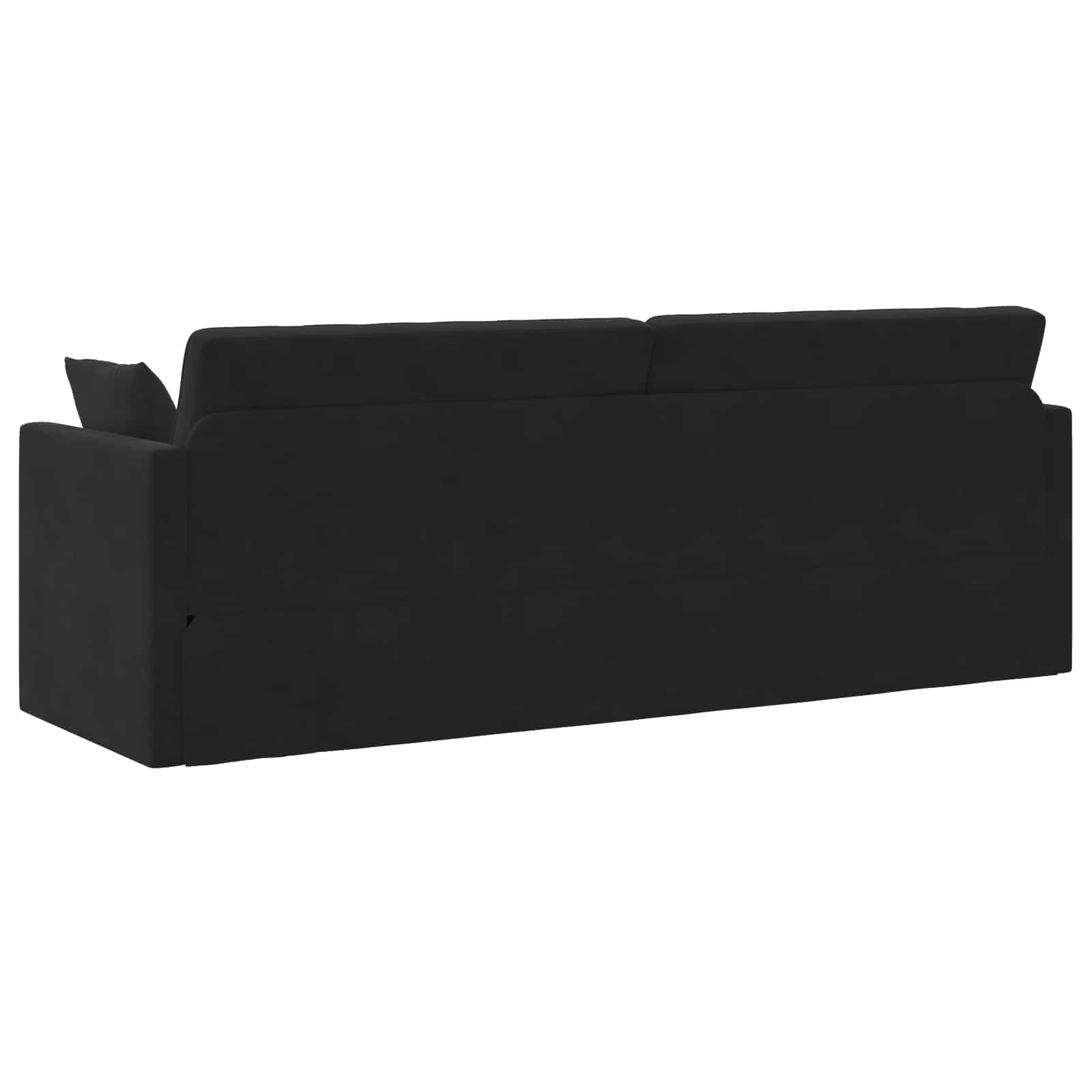 vidaXL Sofa podłogowa z funkcją spania Czarny 213 x 70 x 77 cm Aksamit