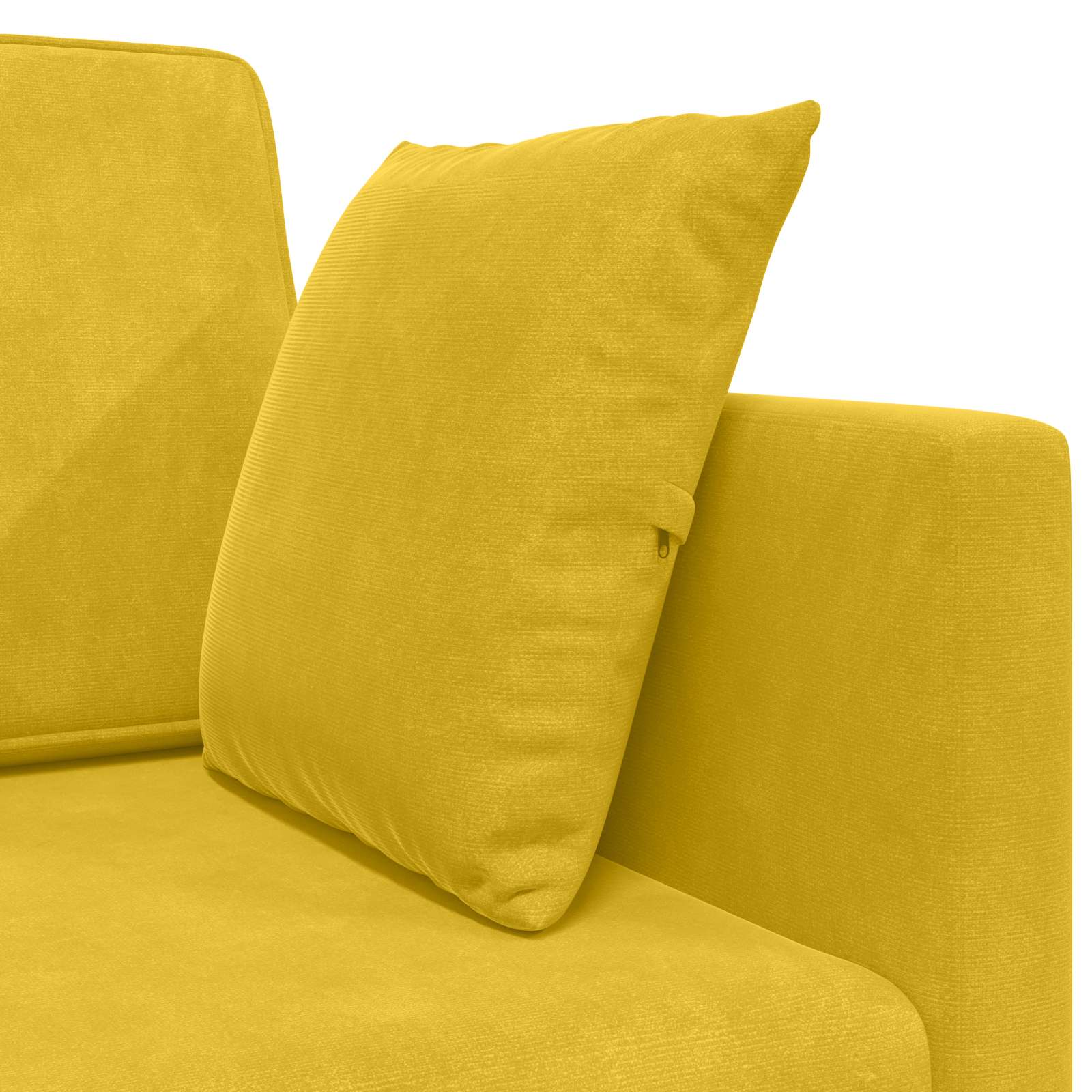 vidaXL Sofa podłogowa z funkcją spania Żółty 213 x 70 x 77 cm Aksamit