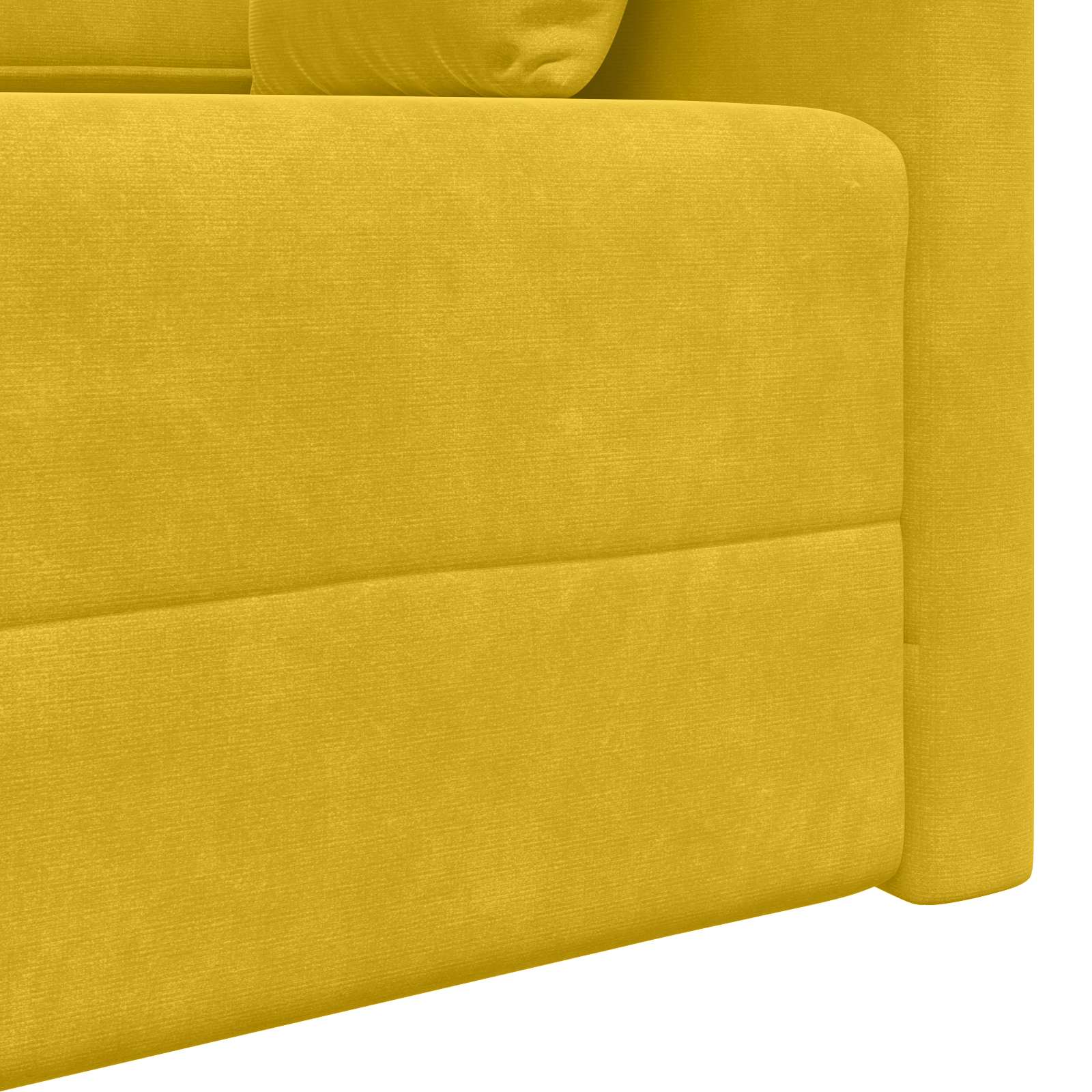 vidaXL Sofa podłogowa z funkcją spania Żółty 213 x 70 x 77 cm Aksamit