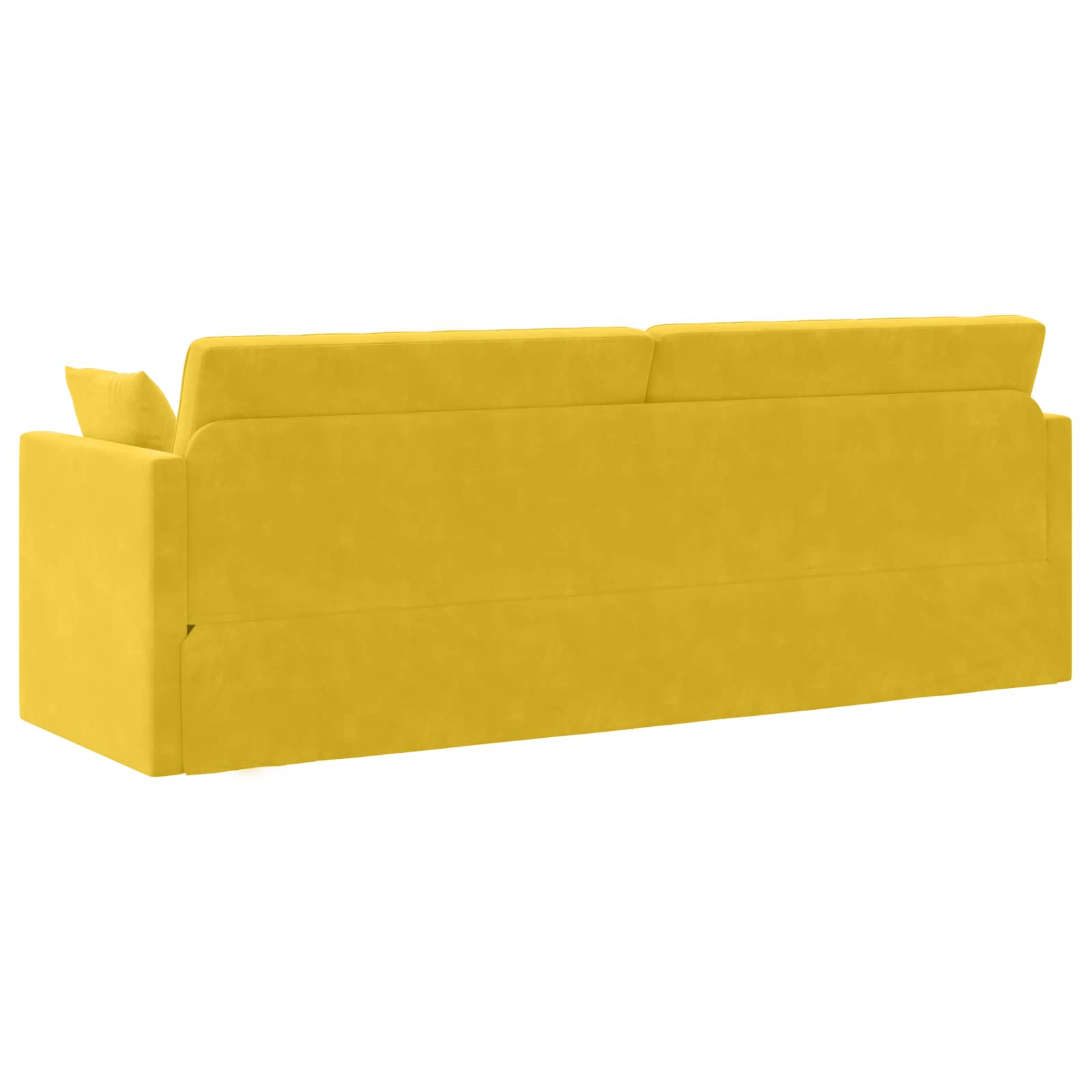 vidaXL Sofa podłogowa z funkcją spania Żółty 213 x 70 x 77 cm Aksamit