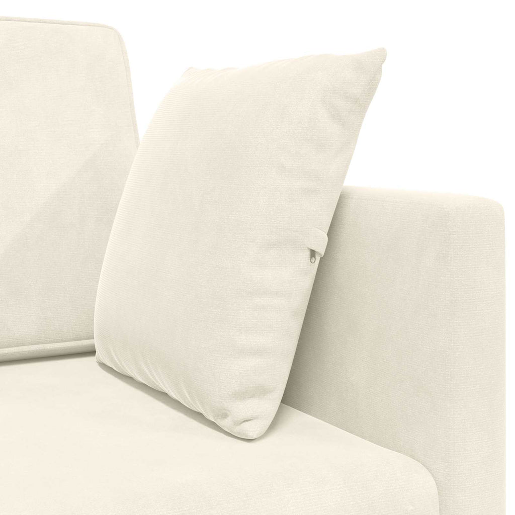 vidaXL Sofa podłogowa z funkcją spania Kremowy 213 x 70 x 77 cm