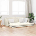 vidaXL Sofa podłogowa z funkcją spania Kremowy 213 x 70 x 77 cm