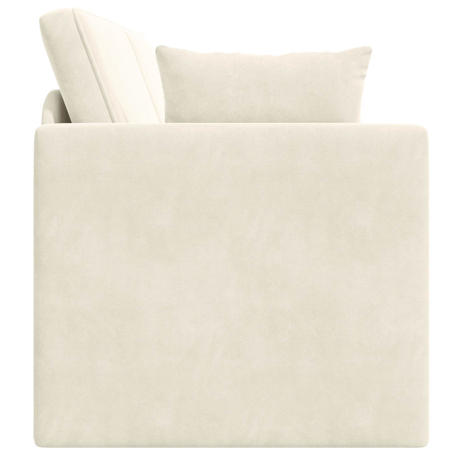 vidaXL Sofa podłogowa z funkcją spania Kremowy 213 x 70 x 77 cm