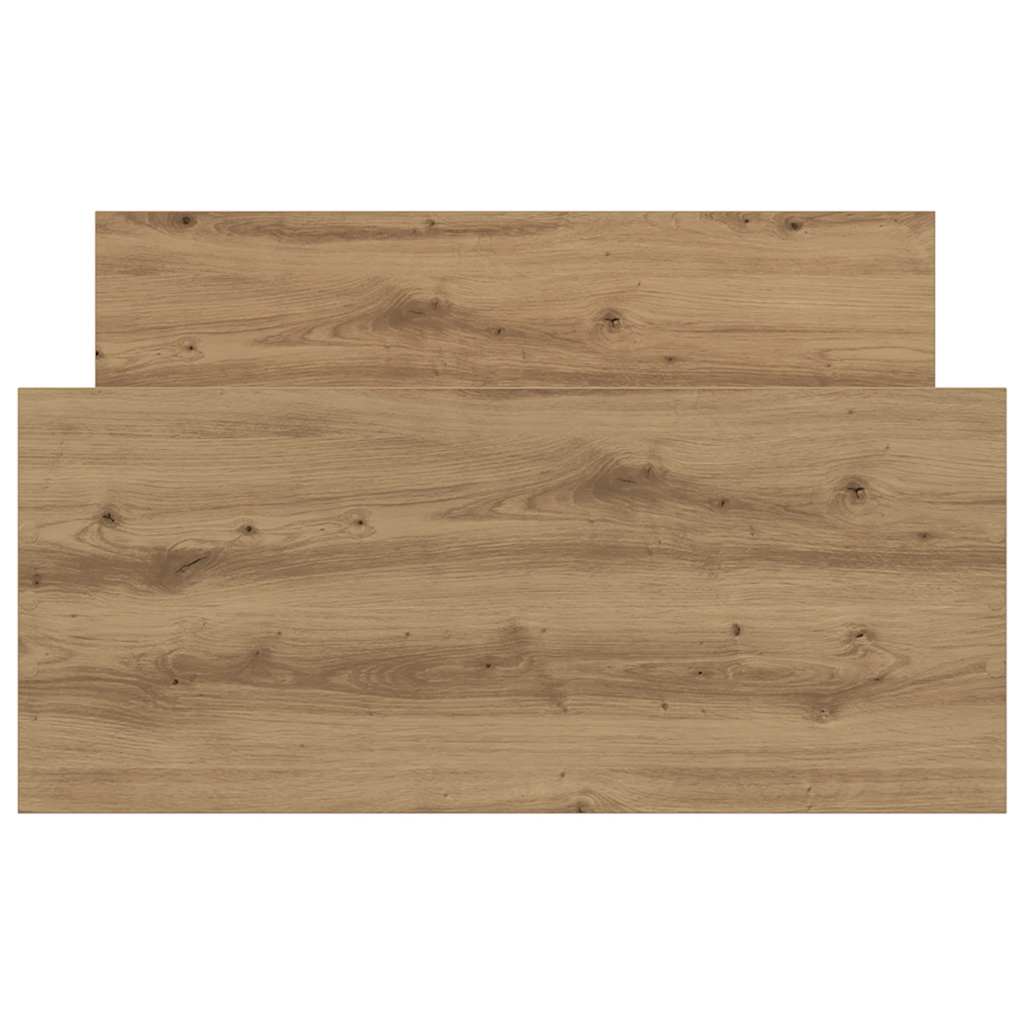 vidaXL Rama łóżka bez materaca Artisan Oak 100x200cm Drewno klejone
