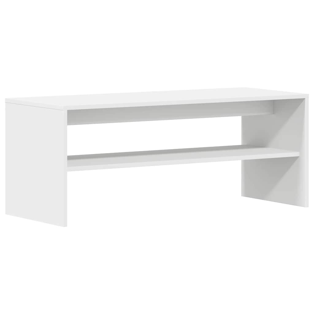 vidaXL Szafka pod TV, biała, 100 x 40 x 40 cm, płyta wiórowa