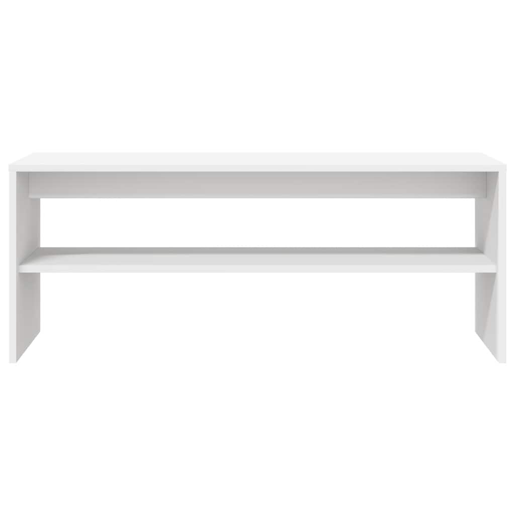vidaXL Szafka pod TV, biała, 100 x 40 x 40 cm, płyta wiórowa