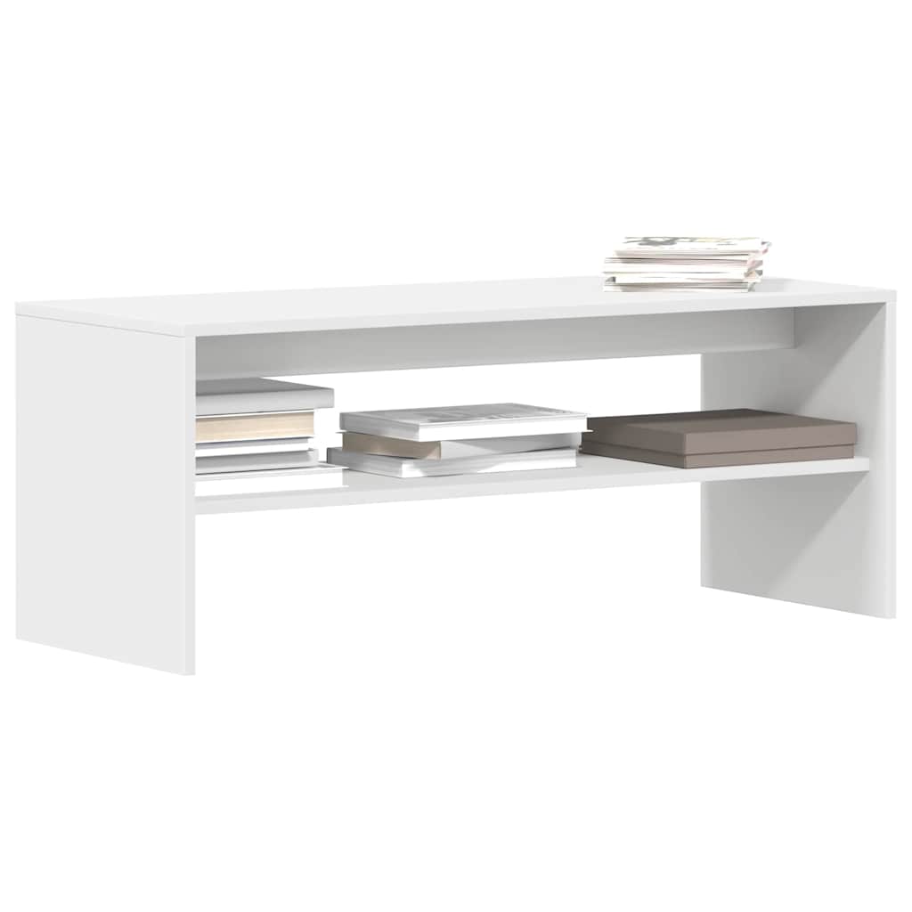 vidaXL Szafka pod TV, biała, 100 x 40 x 40 cm, płyta wiórowa
