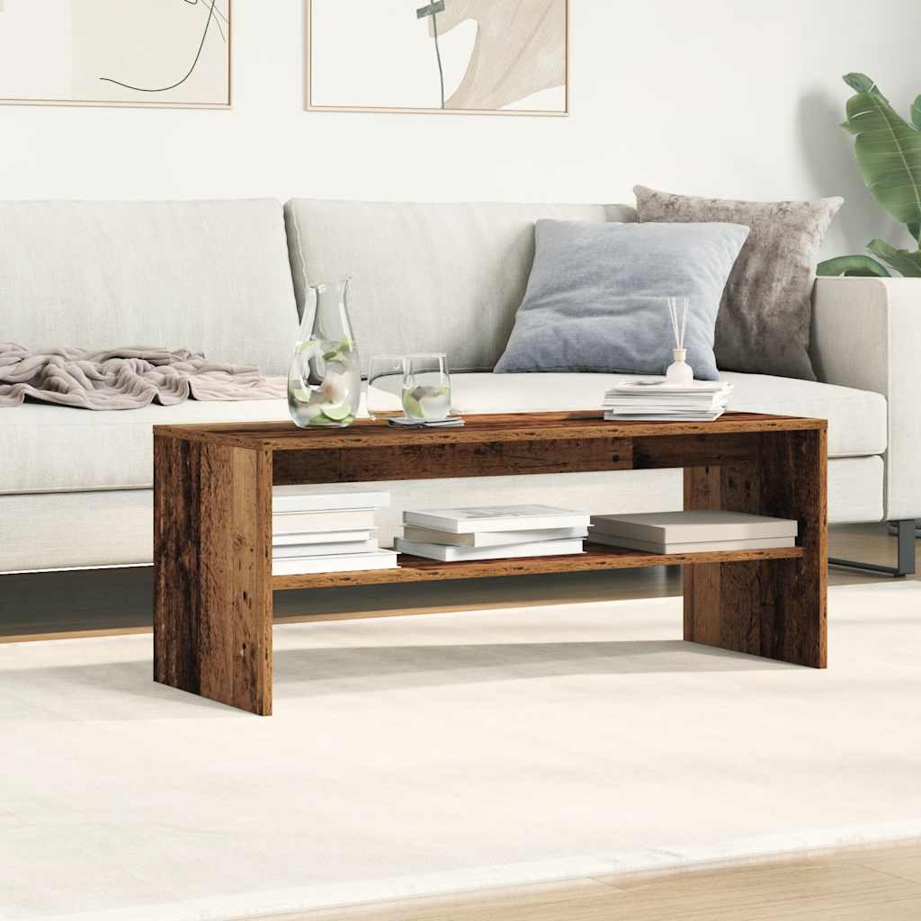 vidaXL Szafka pod telewizor, stare drewno, 100x40x40 cm