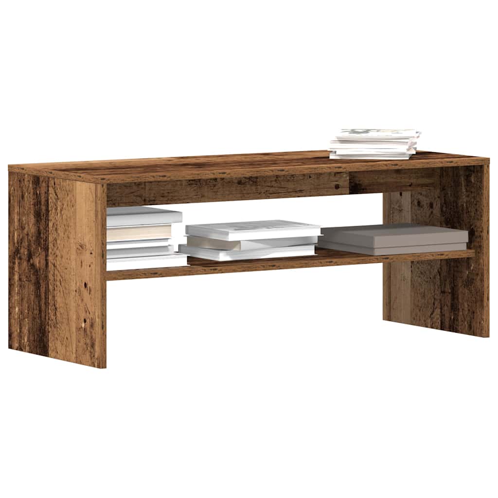 vidaXL Szafka pod telewizor, stare drewno, 100x40x40 cm