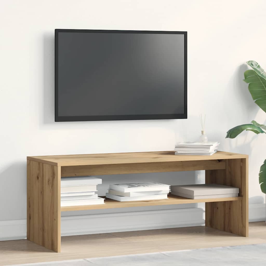 vidaXL Szafka TV, dąb artisan, 100x40x40 cm, materiał drewnopochodny