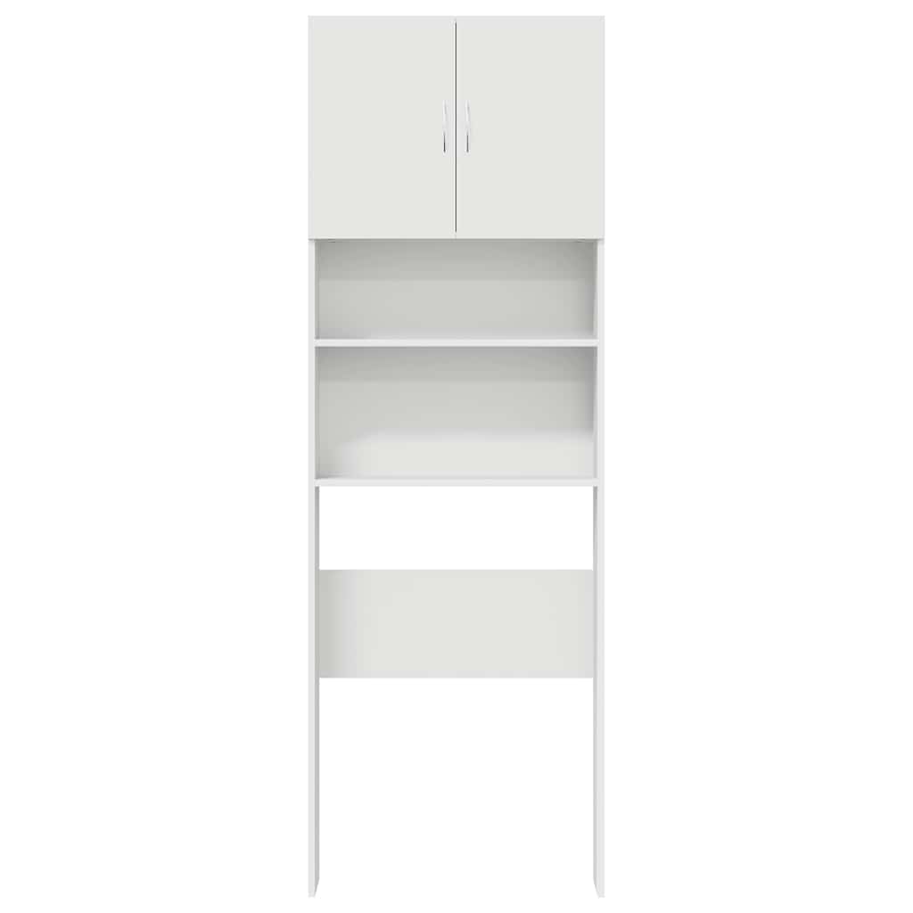 vidaXL Szafka pod pralkę Biała 64x24x190 cm Drewno klejone