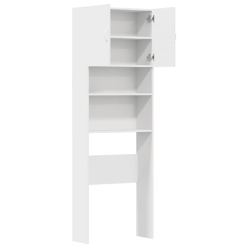 vidaXL Szafka pod pralkę Biała 64x24x190 cm Drewno klejone