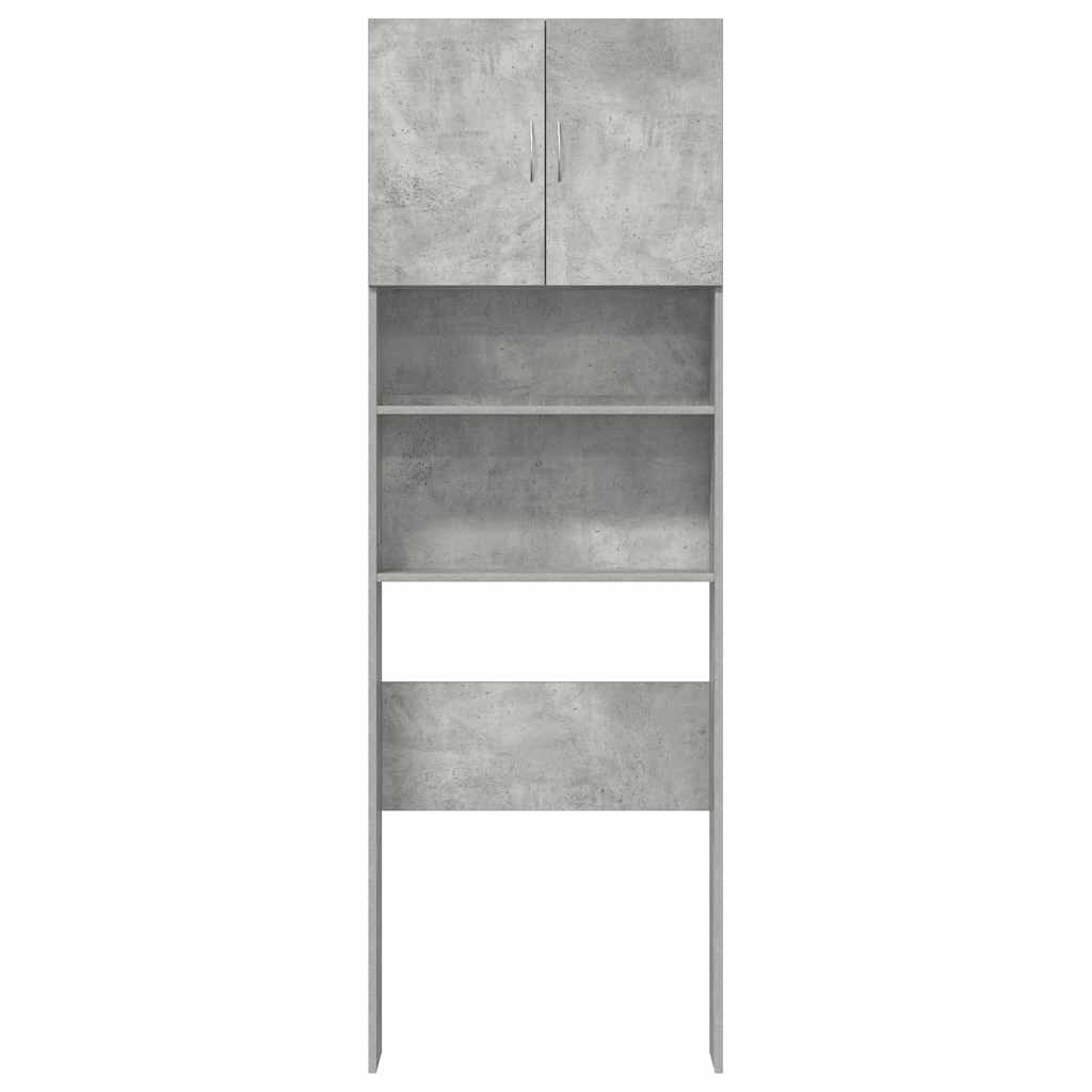 vidaXL Szafka pod pralkę Betonowa szara 64x24x190 cm Drewno klejone