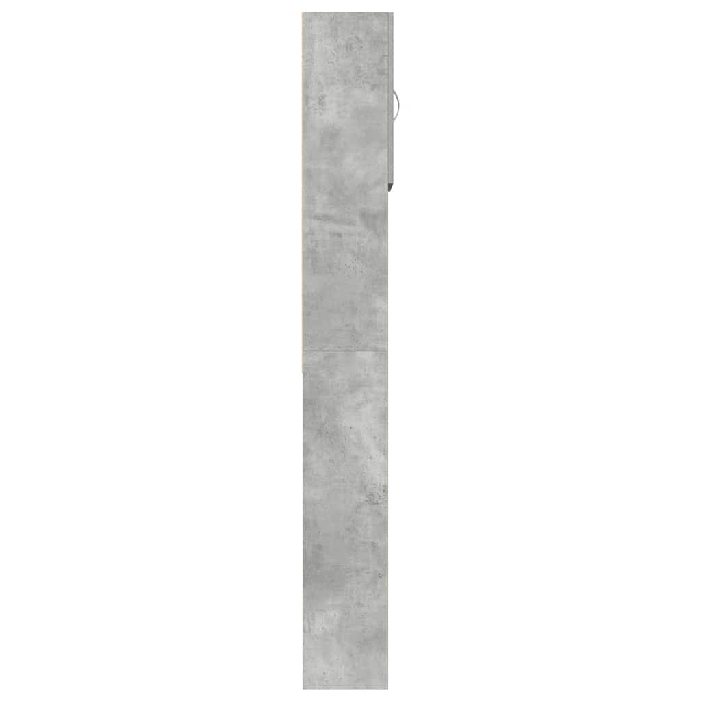vidaXL Szafka pod pralkę Betonowa szara 64x24x190 cm Drewno klejone