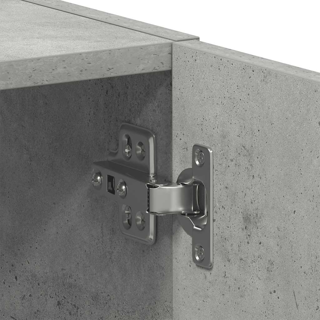 vidaXL Szafka pod pralkę Betonowa szara 64x24x190 cm Drewno klejone