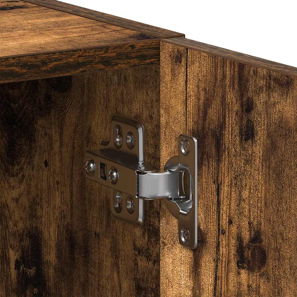 vidaXL Szafka pod pralkę dąb wędzony 64x24x190 cm Drewno klejone