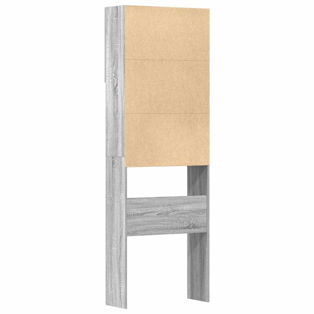 vidaXL Szafka pod pralkę Sonoma Szara 64x24x190 cm Drewno klejone