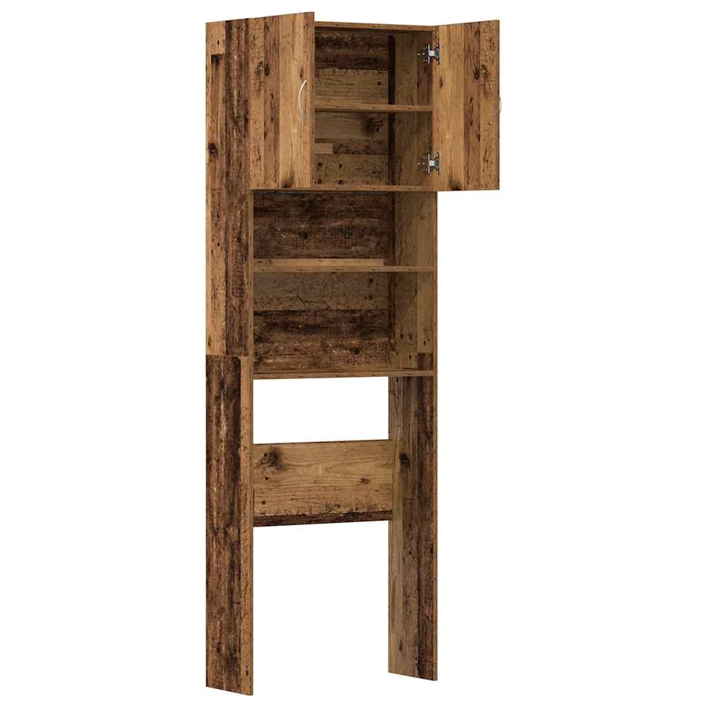 vidaXL Szafka pod pralkę Stare drewno 64x24x190 cm Drewno klejone