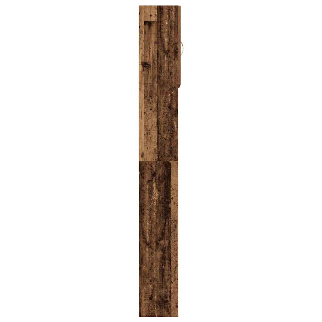 vidaXL Szafka pod pralkę Stare drewno 64x24x190 cm Drewno klejone