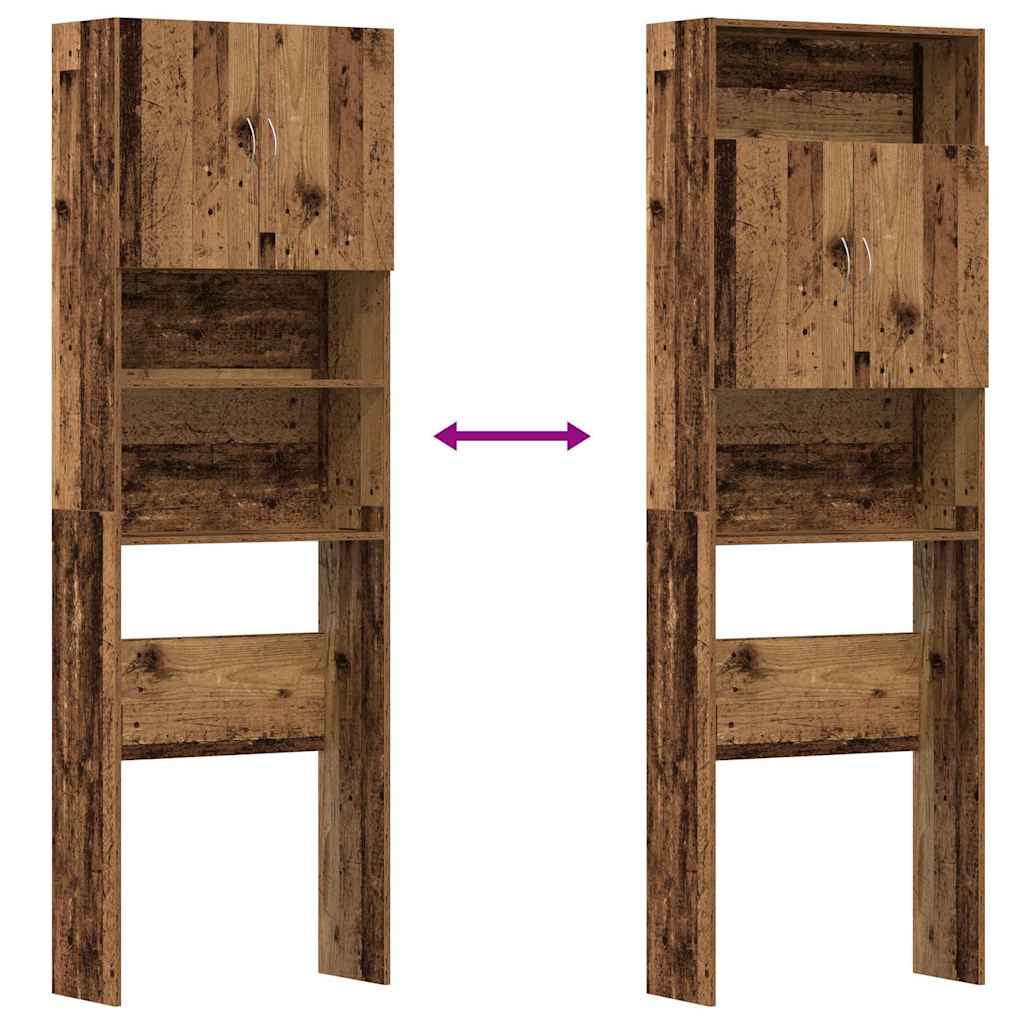vidaXL Szafka pod pralkę Stare drewno 64x24x190 cm Drewno klejone