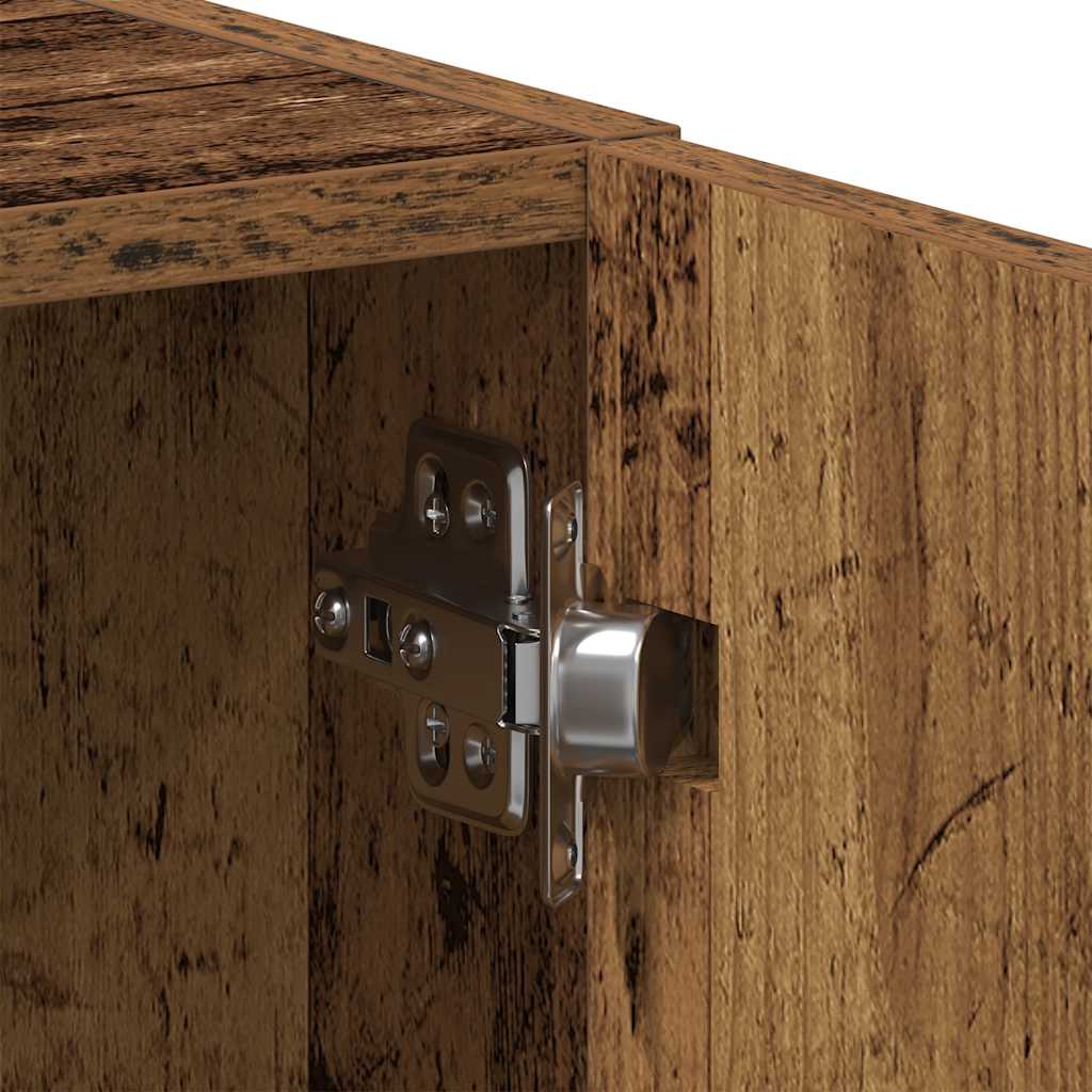 vidaXL Szafka pod pralkę Stare drewno 64x24x190 cm Drewno klejone