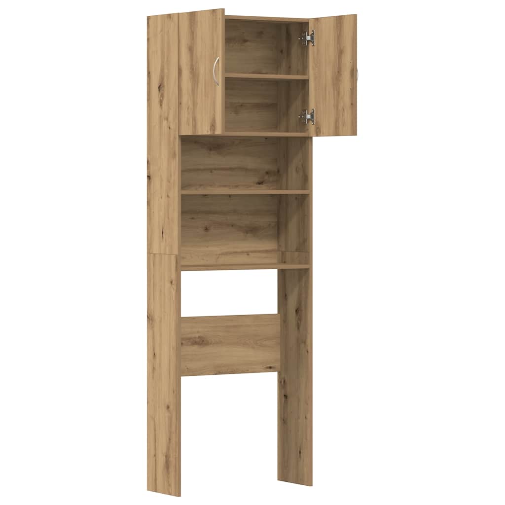 vidaXL Szafka pod pralkę Artisan Oak 64x24x190 cm Drewno klejone