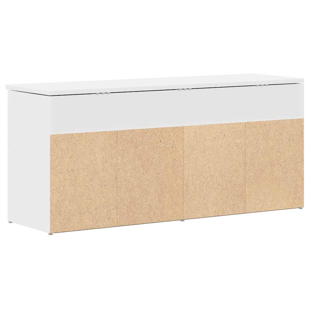 vidaXL Ławka z miejscem na buty, biała, 102x30,5x45 cm