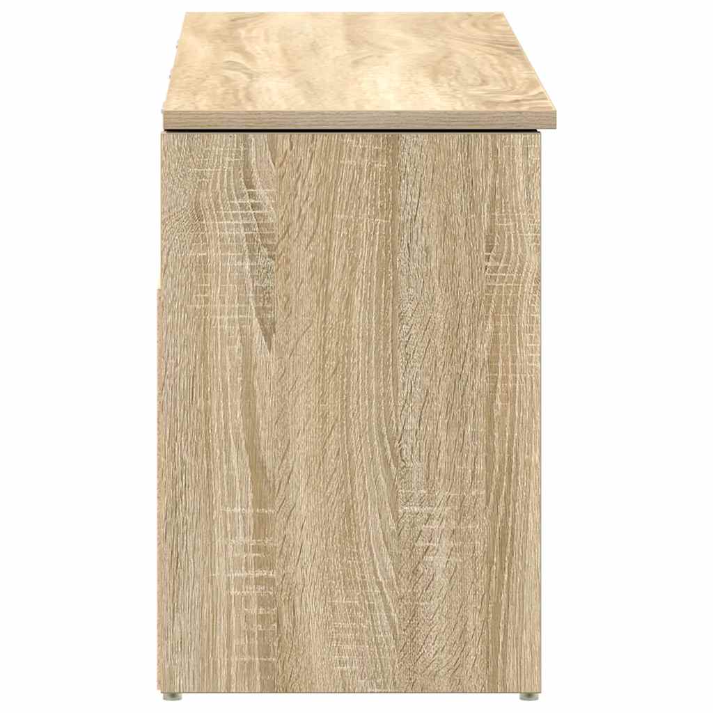 vidaXL Ławka na buty dąb sonoma 102x30,5x45 cm materiał drewnopochodny