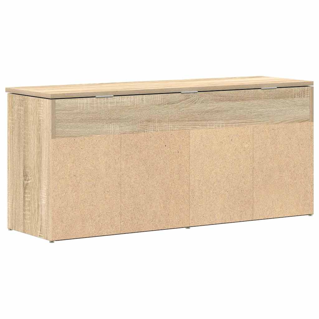 vidaXL Ławka na buty dąb sonoma 102x30,5x45 cm materiał drewnopochodny