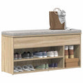 vidaXL Ławka na buty dąb sonoma 102x30,5x45 cm materiał drewnopochodny