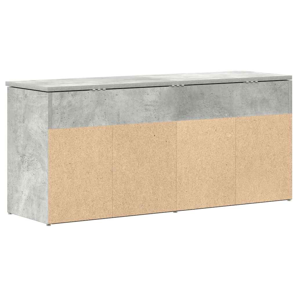 vidaXL Ławka z miejscem na buty, szarość betonu, 102x30,5x45 cm