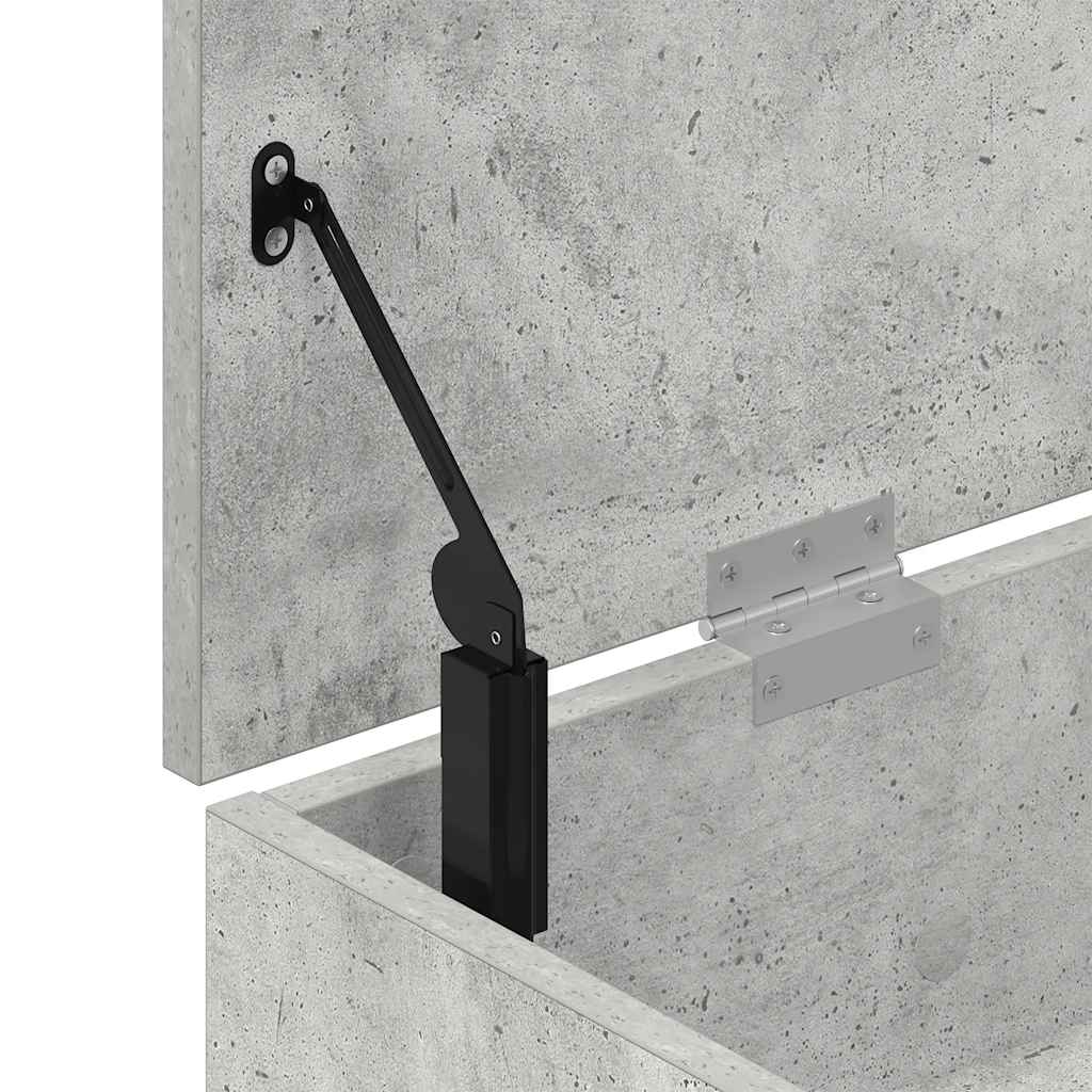 vidaXL Ławka z miejscem na buty, szarość betonu, 102x30,5x45 cm