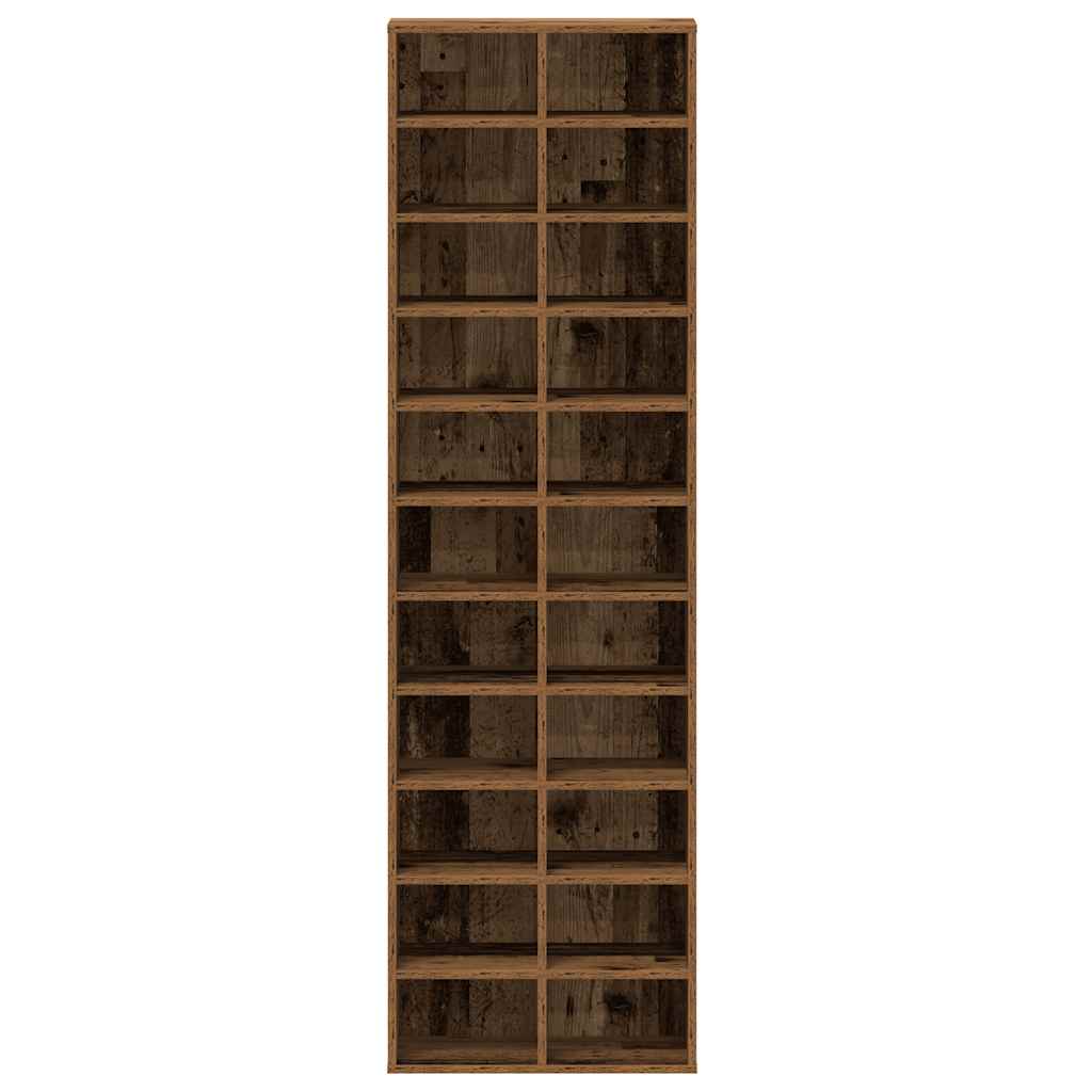 vidaXL Szafka na buty Stare drewno 54x34x183 cm Drewno klejone