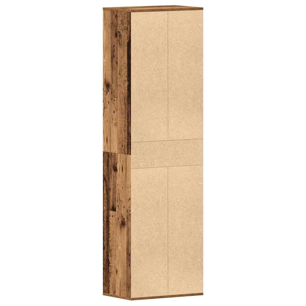 vidaXL Szafka na buty Stare drewno 54x34x183 cm Drewno klejone