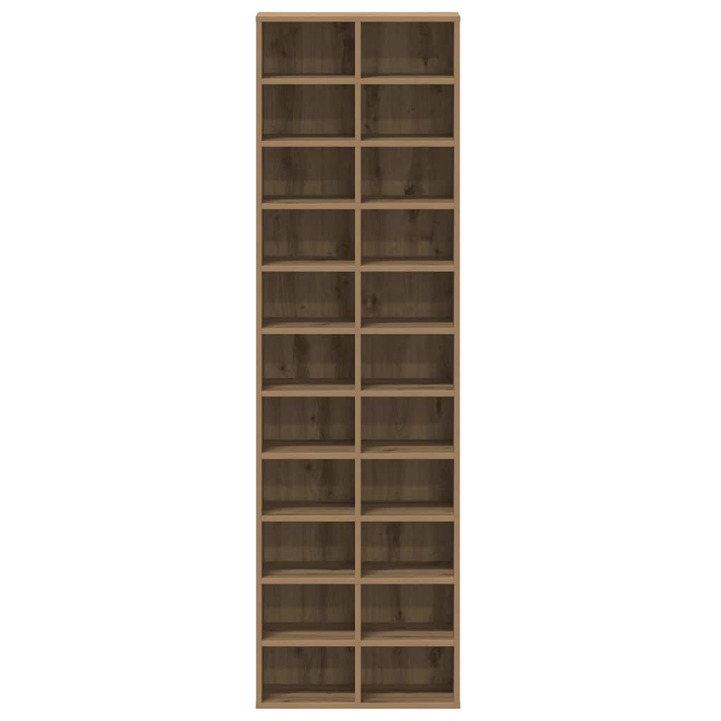 vidaXL Szafka na buty Artisan Oak 54x34x183 cm Drewno klejone