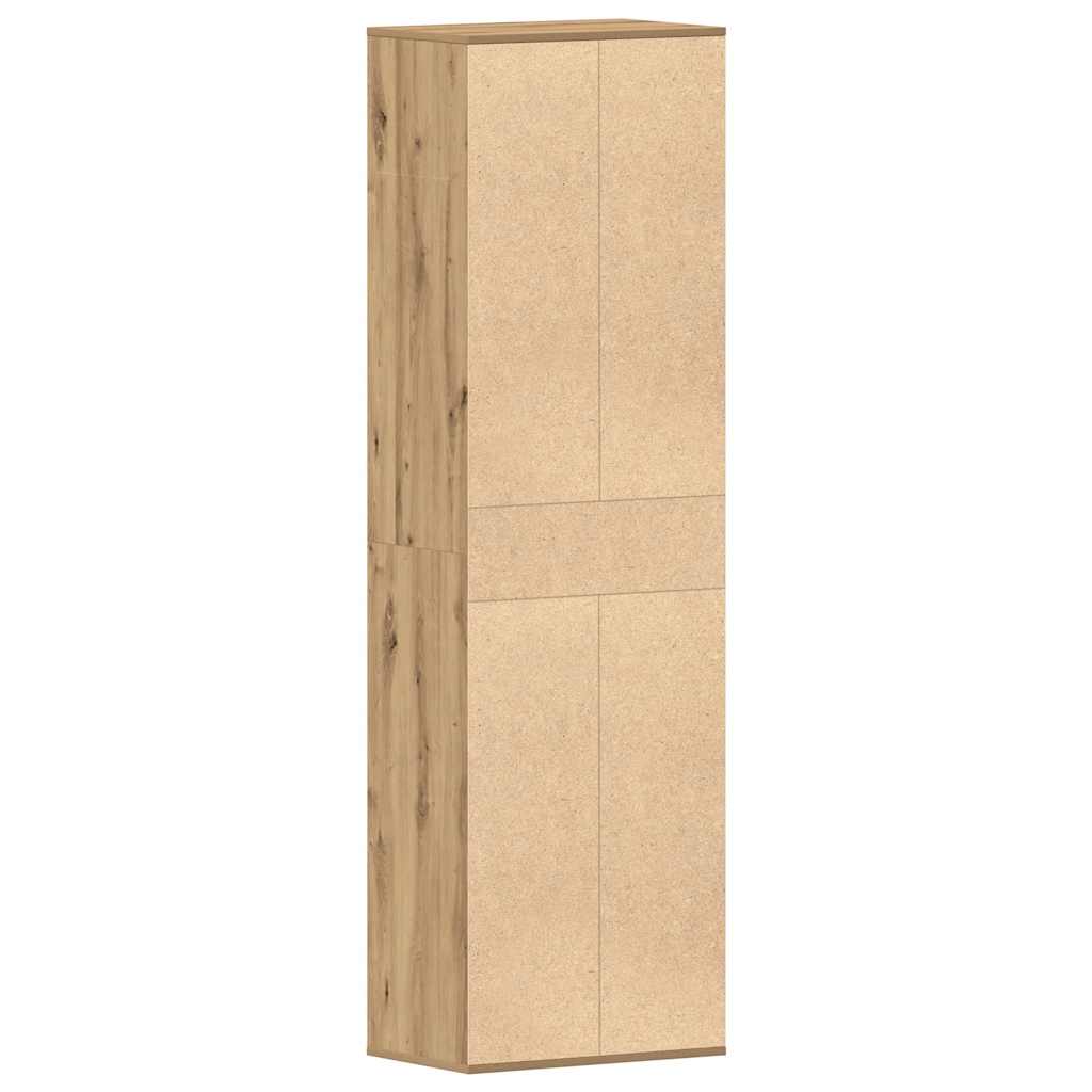 vidaXL Szafka na buty Artisan Oak 54x34x183 cm Drewno klejone