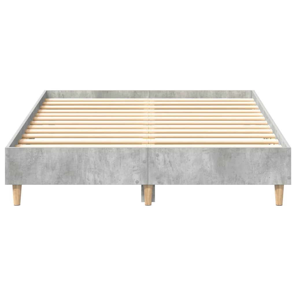 vidaXL Rama łóżka bez materaca Betonowa szarość 120x200 cm