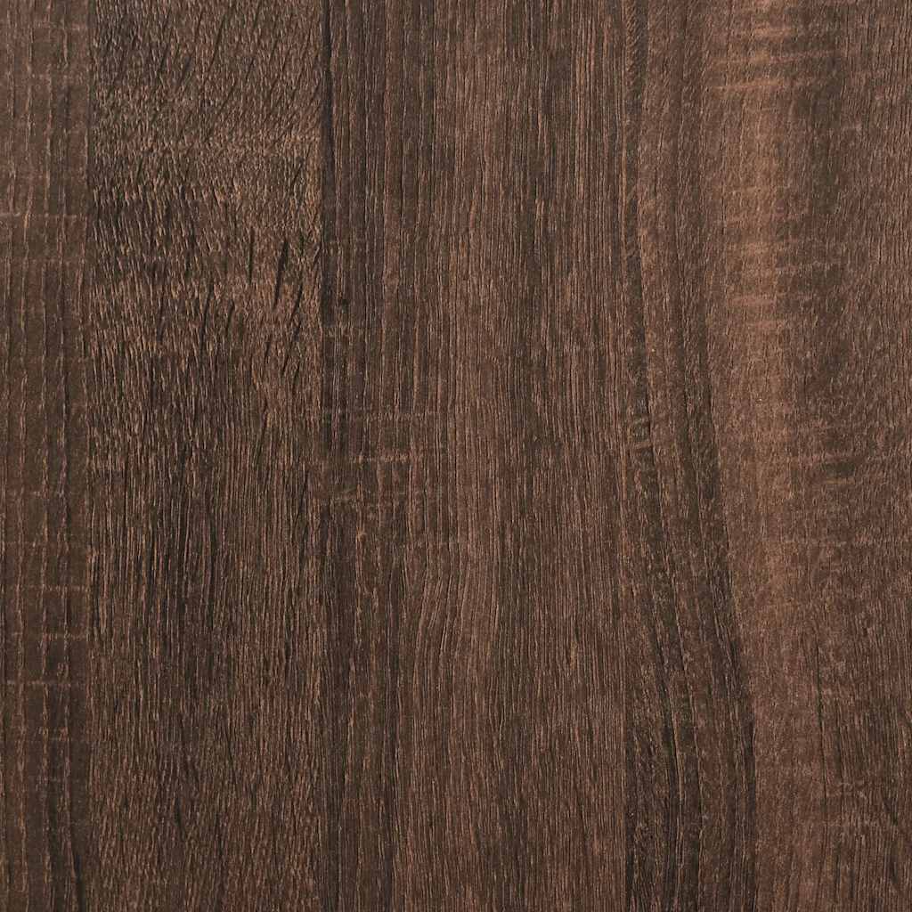 vidaXL Rama łóżka bez materaca Brązowy dąb 100x200 cm Drewno klejone