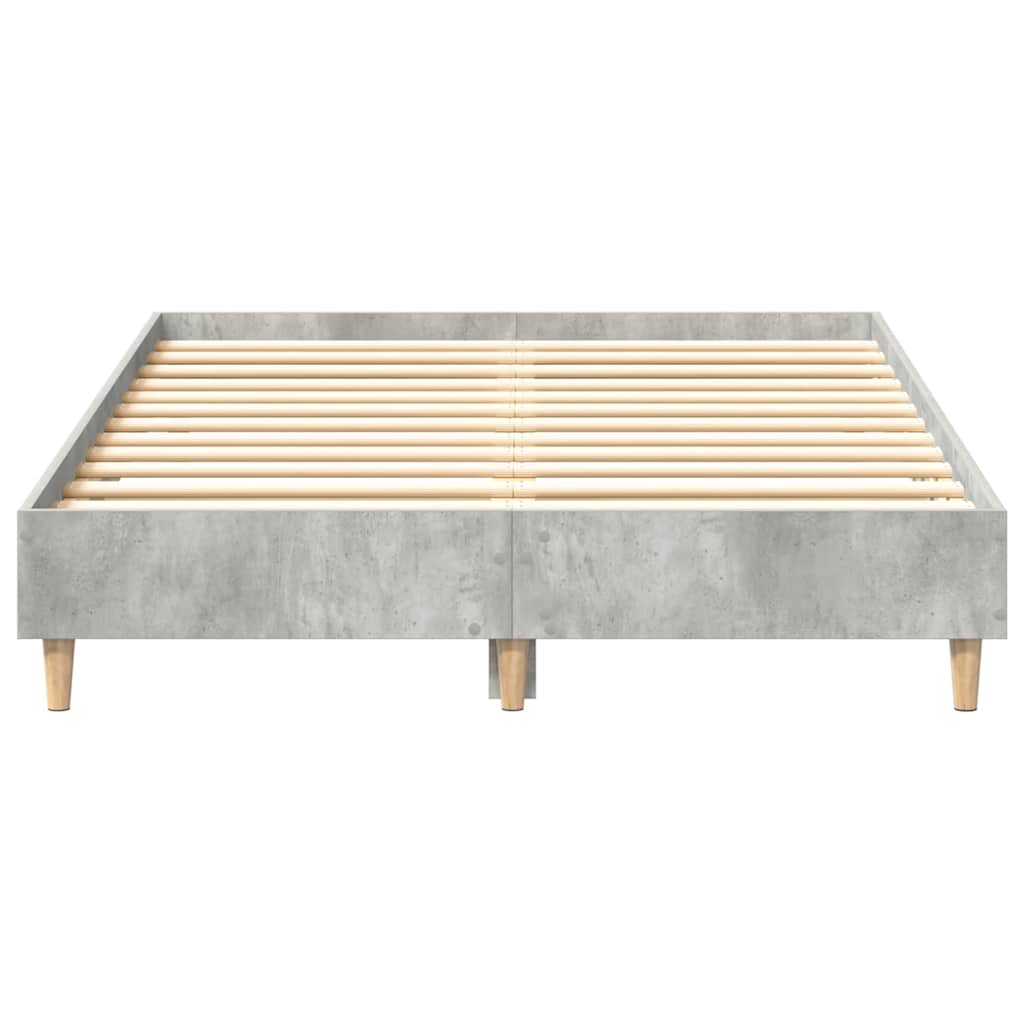 vidaXL Rama łóżka bez materaca Betonowa szarość Drewno klejone
