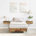 vidaXL Rama łóżka bez materaca Stare drewno 75x190 cm Drewno klejone