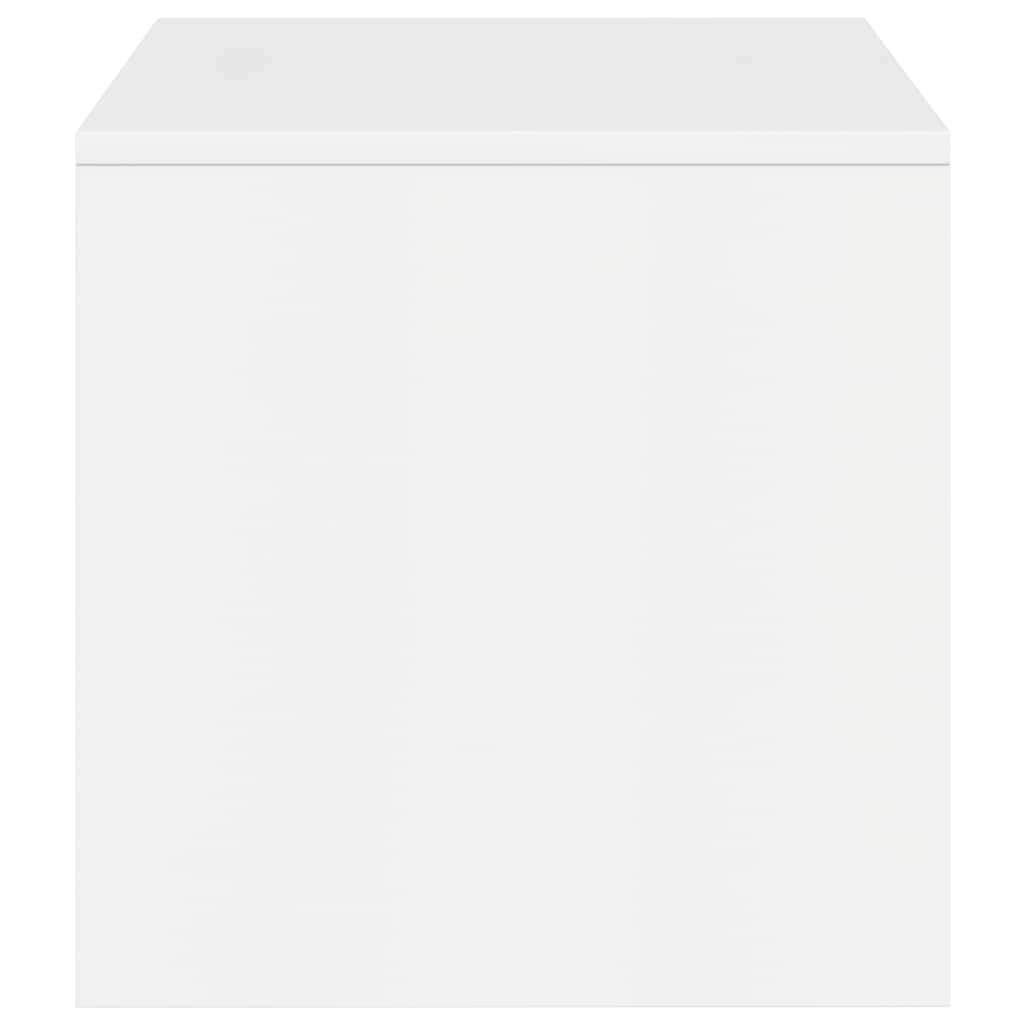 vidaXL Szafka pod TV, biała, wysoki połysk, 100x40x40cm, płyta wiórowa