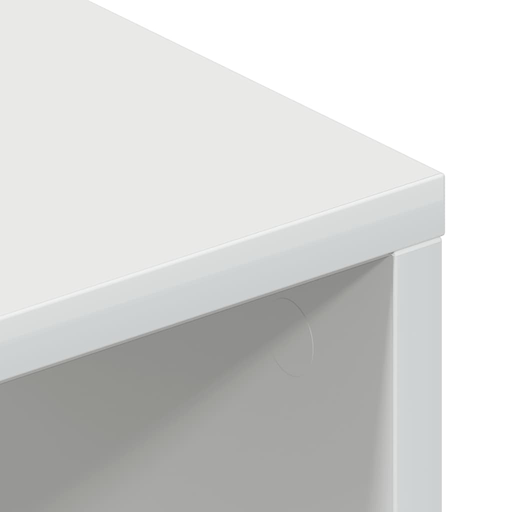 vidaXL Szafka pod TV, biała, wysoki połysk, 100x40x40cm, płyta wiórowa
