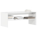vidaXL Szafka pod TV, biała, wysoki połysk, 100x40x40cm, płyta wiórowa