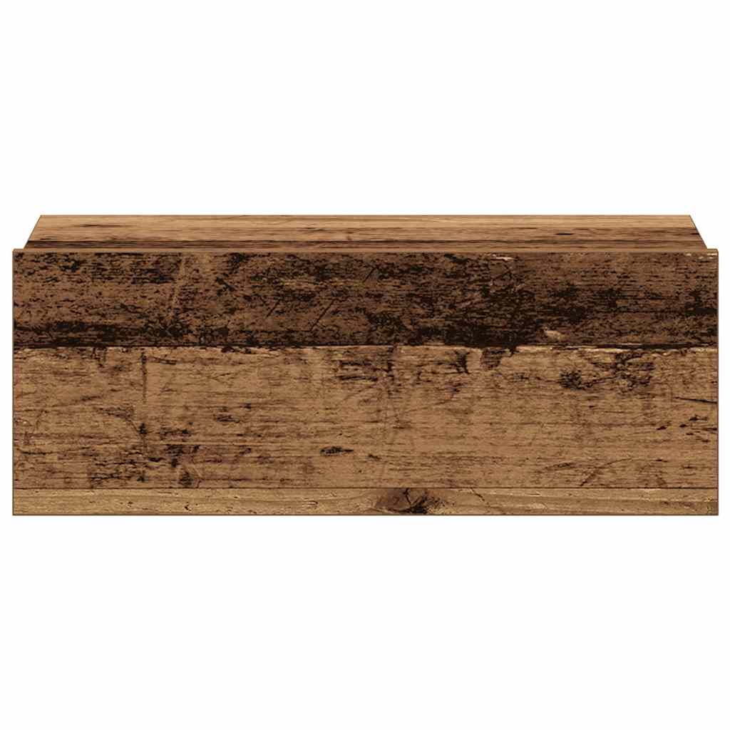 vidaXL Pływająca szafka nocna Stare drewno 40x32x15 cm Drewno klejone