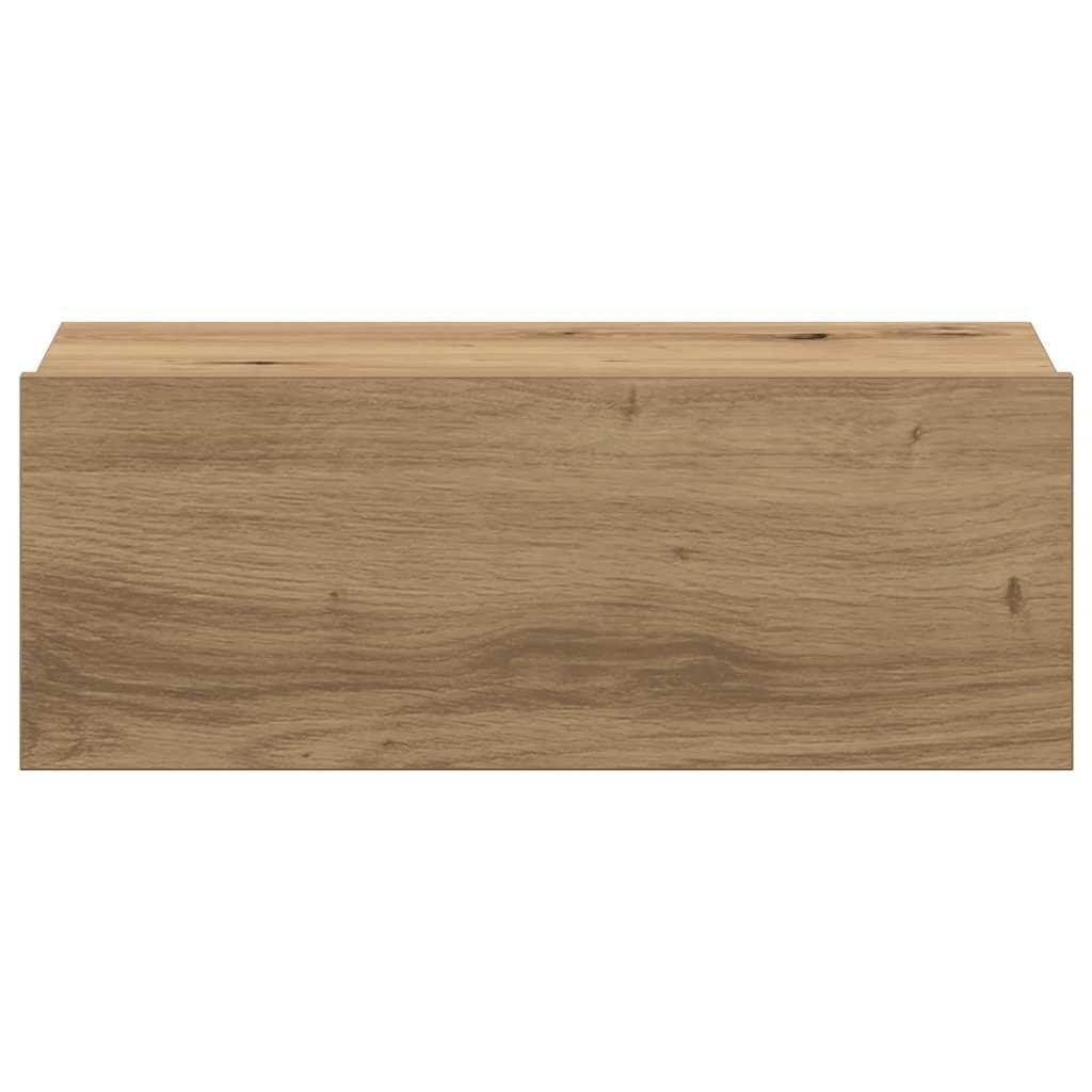 vidaXL Pływająca szafka nocna Artisan Oak 40x32x15 cm Drewno klejone